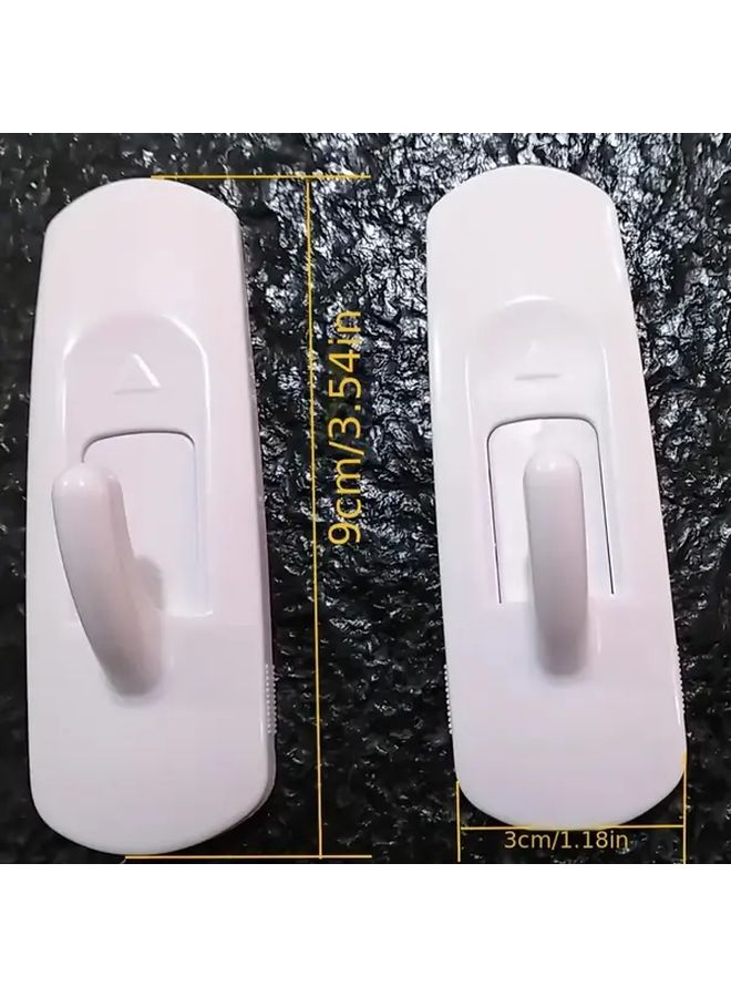 12 Hooks 14 Pieces 3M Double Sided Tape Self Adhesive No Drill Wall Hooks - Image 4