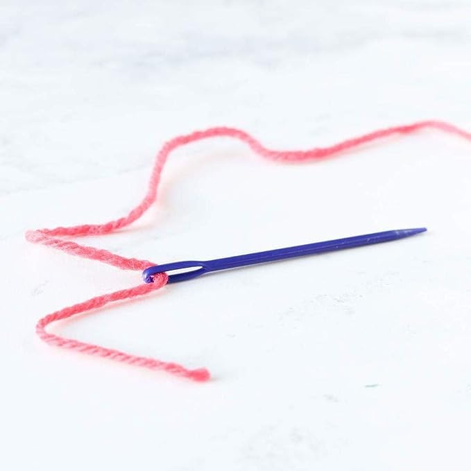 GEMSY Large Eye Plastic Needles - Pack of 20, Plastic Weaving Needles, Yarn Needles, Learning Needles, Safety Plastic Lacing Needles for Kids (Quantity 20) - Image 2