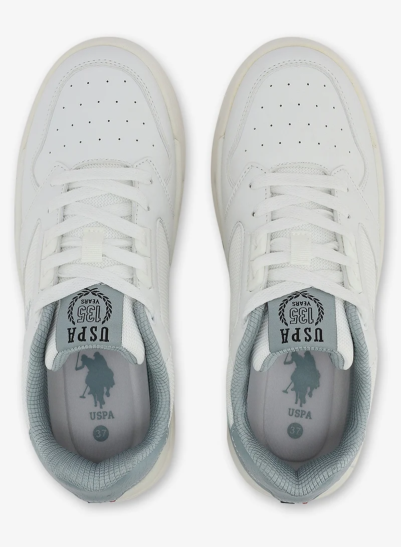 U.S. Polo Assn. white Women's White Sneakers - Bold Rugged Style with Durable Sole for Outdoor Wear Shoes for Women | Best Price UAE