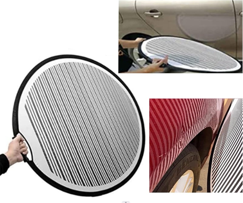 HiYi Dent Reflector Board 80cm Light Board Foldable Striped Reflector Car Line Board Flexible Reflector Led Line Dent Panel Dent Remover Tool for Dent Fix Car Body Door Scratch Tool Car Dent Fix Tools - Image 1