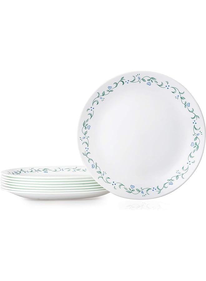 Corelle Vitrelle 8 Piece Dinner Plates Set Triple Layer Glass And Chip Resistant Lightweight Round Country Cottage - Image 1