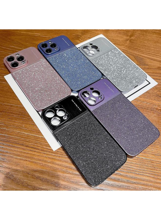 زبون جراب لهاتف iPhone 12 Pro، جراب هاتف مقاوم للصدمات لامع معدني - Image 2