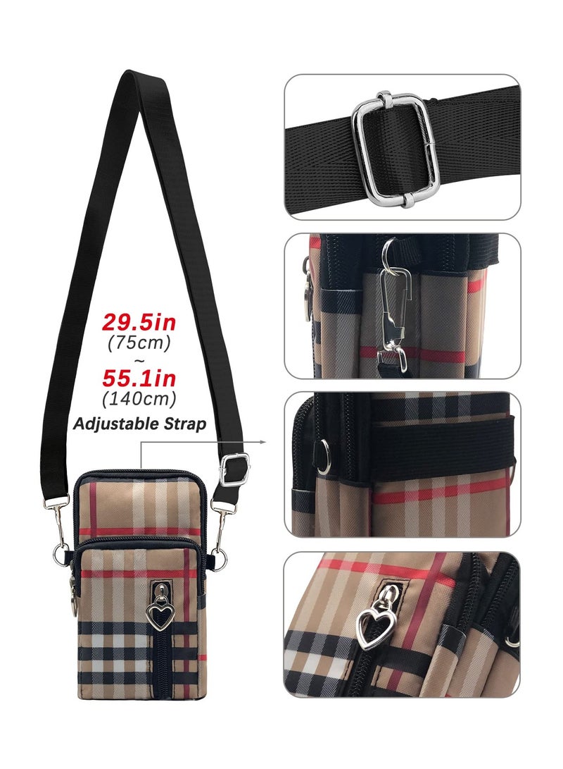 SYOSI Small Crossbody Bag Cell Phone Purse Designers Running Armbag , Women Messenger Bag, Cellphone Pouch Purse, Wristlet Handbags Travel Passport Neck Pouch Bag, Mini Wallet Purse - Image 3