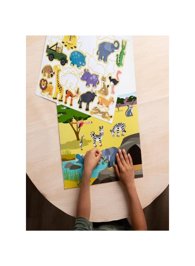 Melissa & Doug Creative Habitats Reusable Sticker Pad Multicolour 28.07 x 0.51 x 35.69 cm SMD6073081 - Image 4