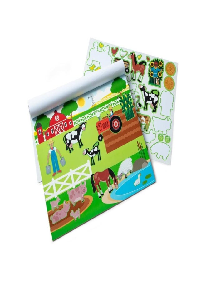 Melissa & Doug Creative Habitats Reusable Sticker Pad Multicolour 28.07 x 0.51 x 35.69 cm SMD6073081 - Image 2
