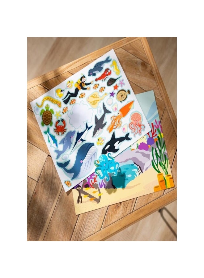 Melissa & Doug Creative Habitats Reusable Sticker Pad Multicolour 28.07 x 0.51 x 35.69 cm SMD6073081 - Image 3