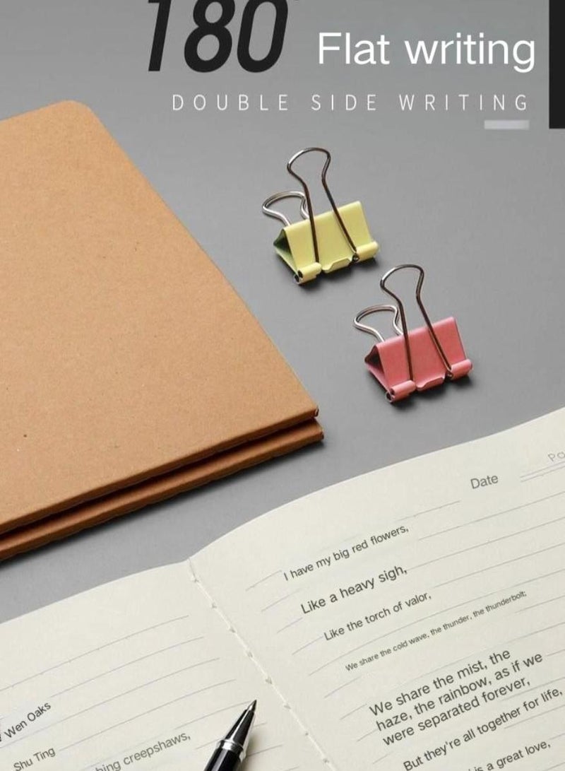 PAPERSAY 10 Pieces A5 Kraft Notebook Note Pad, Ruled Notebook, Each book has 72 pages / 36 sheets ,Used as a Notepad, Journal ,Sketchbook, Work Diary - Image 5