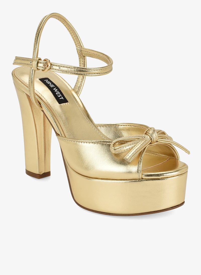 NINE WEST Casual Ankle Strap Heeled Sandals - Image 3