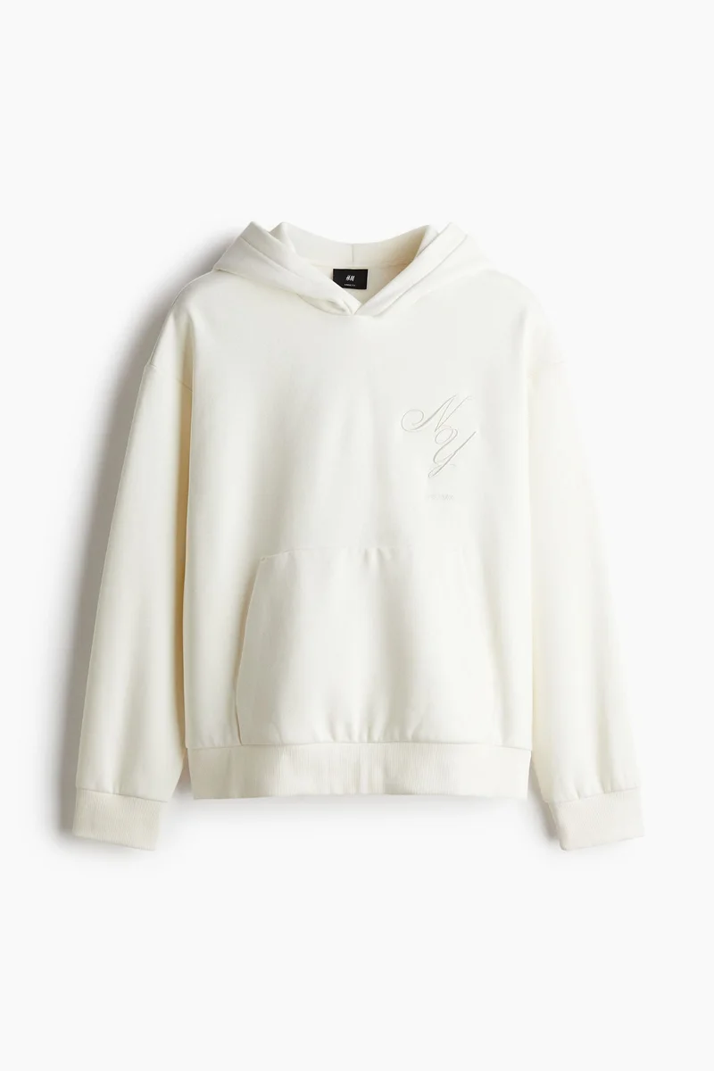 اتش اند ام Loose Fit Printed hoodie