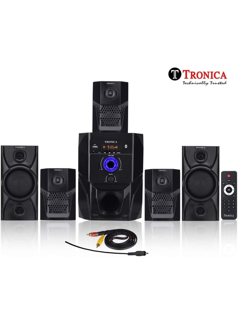 TRONICA Renewed - Super King Series 5.1 Bluetooth Multimedia Speakers with FM, PenDrive, SD Card, Mobile, and Aux Support - Image 2