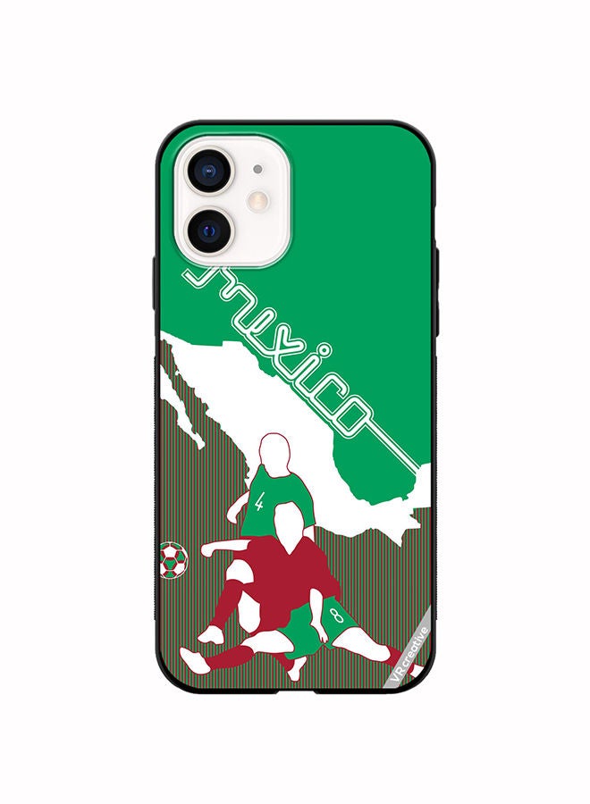 VR CREATIVE Protective Case Cover For Apple iPhone 12 mini Mexico Football Soccer Players Design Multicolour  - Image 1