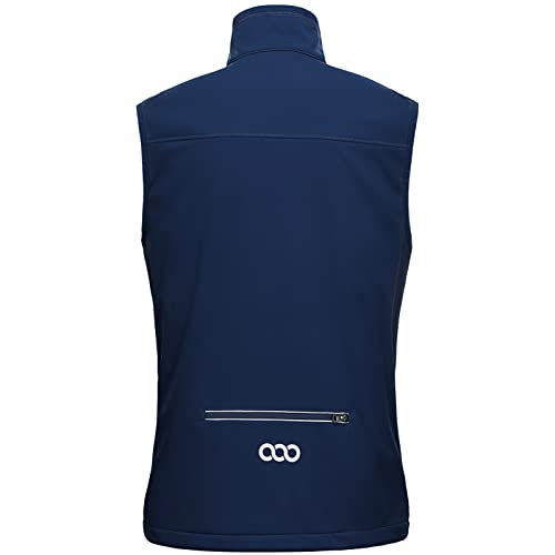 33,000ft Men's Windproof Lightweight Golf Vest Outerwear with Pockets, Softshell Sleeveless Jacket for Running Hiking Sports - Image 3