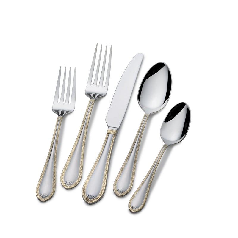 Towle Sinclair Gold 65Piece Flatware Set