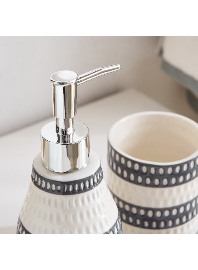 Home Box Alaska 3-Piece Ceramic Bathroom Accessory Set  - Image 4