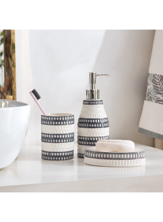 Home Box Alaska 3-Piece Ceramic Bathroom Accessory Set  - Image 5