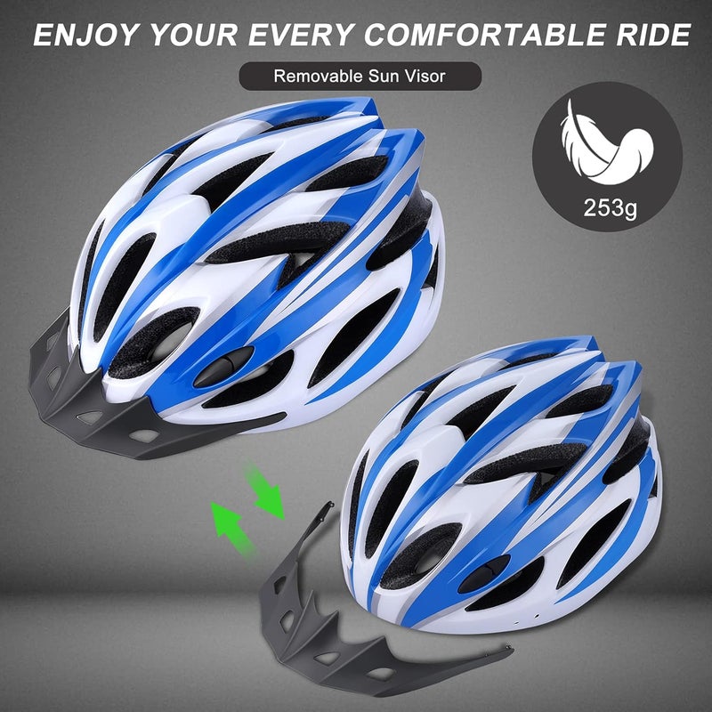 Zacro Adult Bike Helmet Lightweight for Men Women Comfort with Pads&Visor, Certified Bicycle Helmet for Adults Youth Mountain Road Biker - Image 5