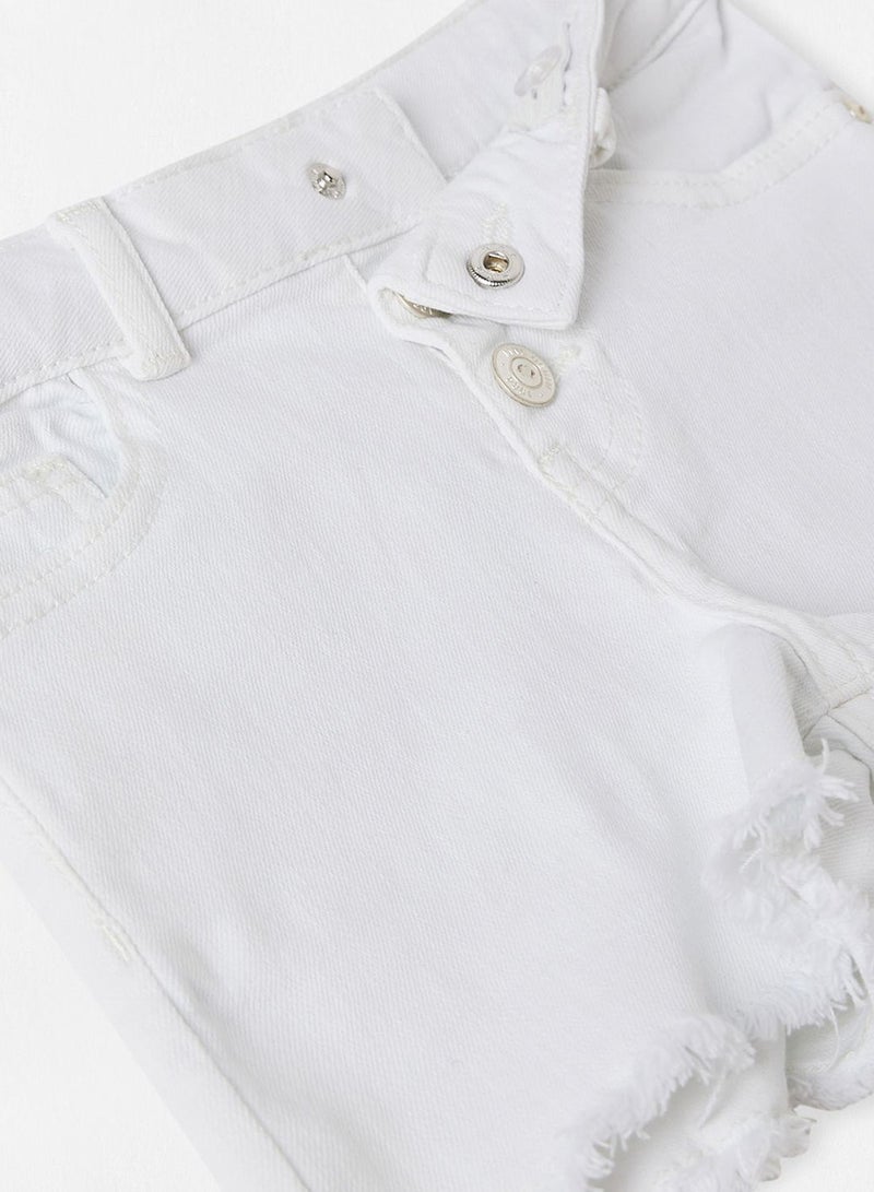 MANGO Kids Button Detail Shorts - Image 3