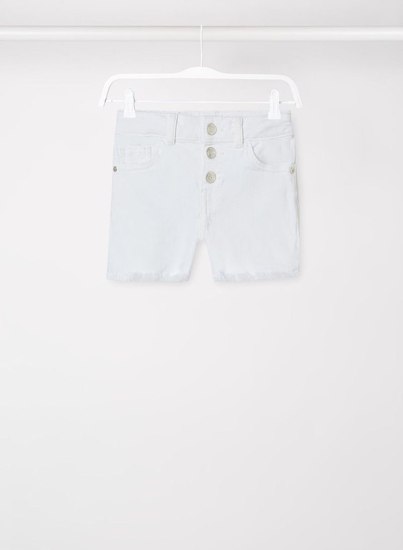 MANGO Kids Button Detail Shorts - Image 1