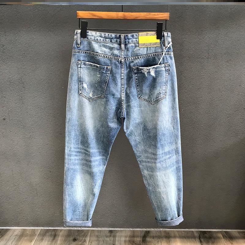 Unisex Classic Denim Jeans Loose Fit Daily Outdoor Wear - Image 3