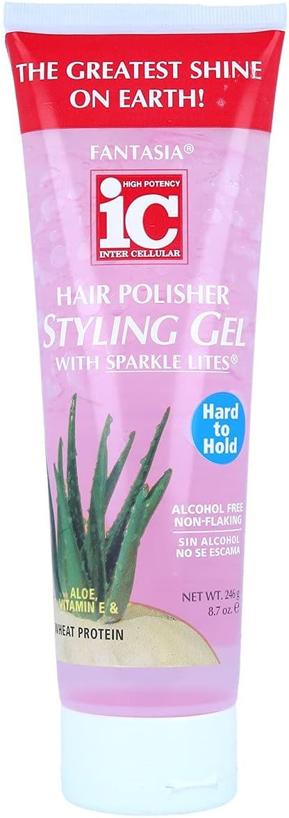 Fantasia Polisher Hair Gel with Sparkles 87 H to H Pink