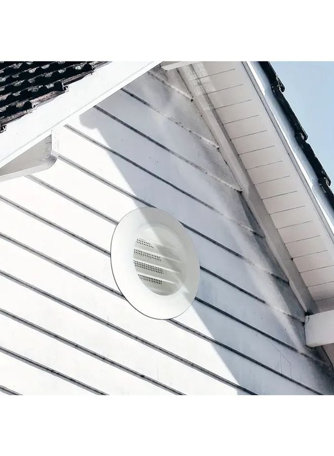 طقم أغطية تهوية بلاستيكية بيضاء متعددة الأشكال لشبكات الحائط والسقف والأنابيب - Image 3