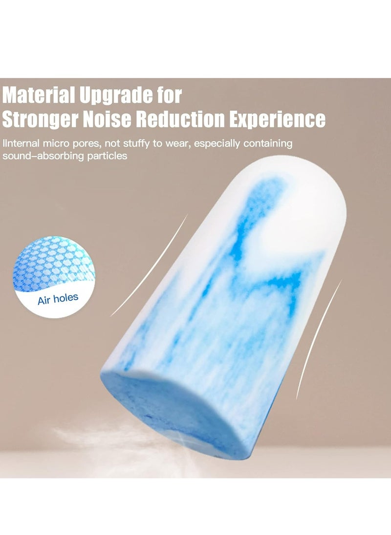 Oasisgalore - 5 Pairs of Blue Memory Foam Earplugs, Ergonomic Noise-Cancelling Sleep Aids - Image 1
