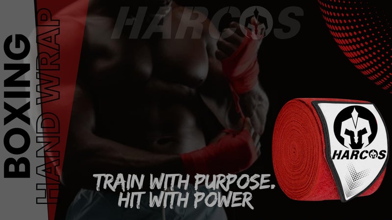 Harcos Breathable Boxing Hand Wrap Inner Gloves Elasticated Thumb Loop Bandages,Men Women Mitts Straps Wrist Protection Muay Thai (Red, 180 Inches (4.5 Meter)) - Image 2