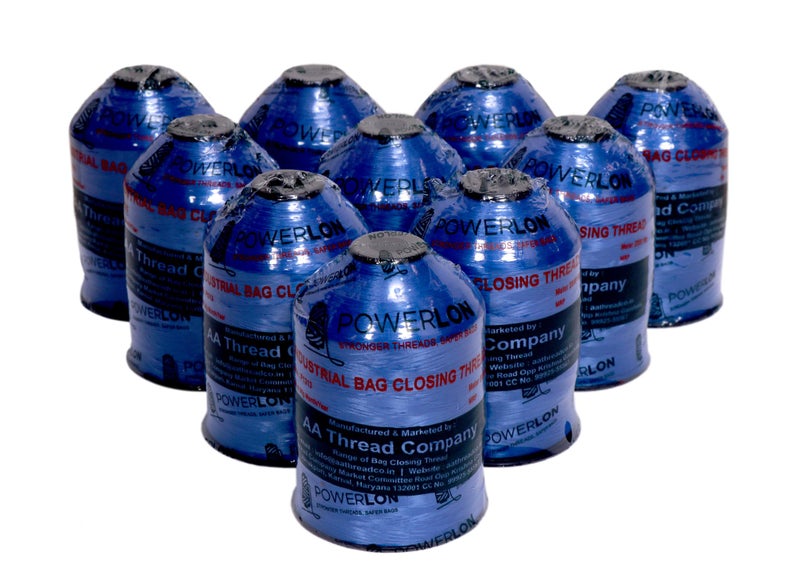 Powerlon Blue PPMF Bag Closer Thread (Pack of 10) - Image 1