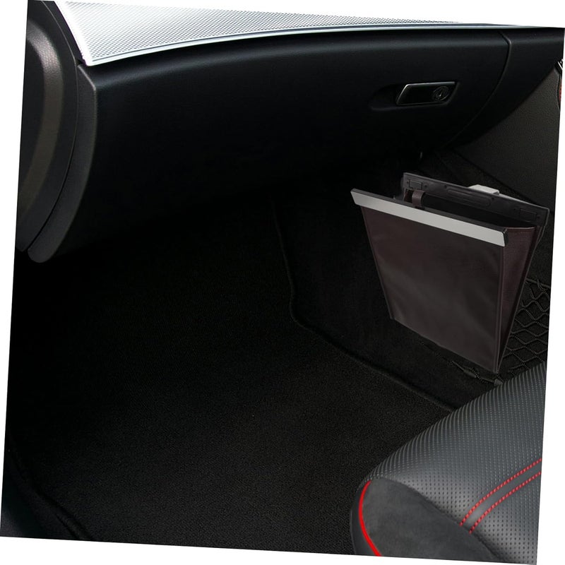 Globally popular elegant design Car Bin Small Car Trash Can Trashcan for Trash Bags Hanging Garbage Can for Global assorted color picks - Image 5