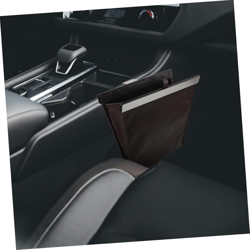 Globally popular elegant design Car Bin Small Car Trash Can Trashcan for Trash Bags Hanging Garbage Can for Global assorted color picks - Image 4
