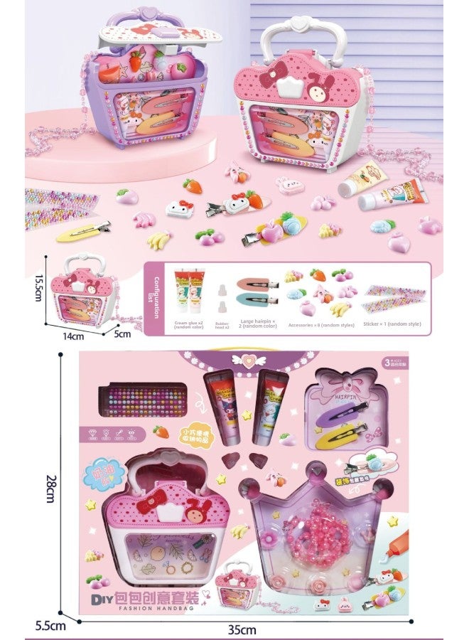 Children's Quiet Book Hand Account Stereo Sticker Book Girl's Creative Cute DIY Handmade Play House Toy Gift Box 