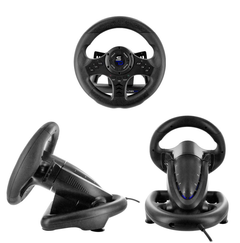 Subsonic Superdrive SV450 racing steering wheel with Pedals and Shifters Xbox Serie X/S, Switch, PS4, Xbox One, PS3, PC (programmable for all games) - Image 4