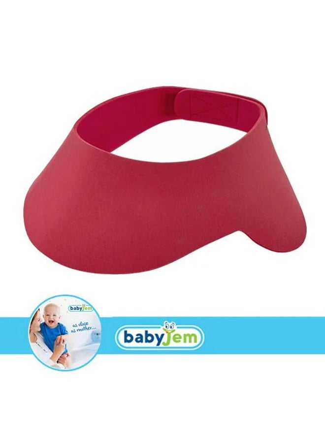 BabyJem - Gentle And Effective Eye Protection Baby Shower Cap - Red - Image 1