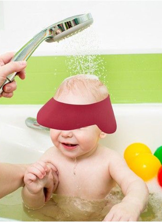 BabyJem - Gentle And Effective Eye Protection Baby Shower Cap - Red - Image 1