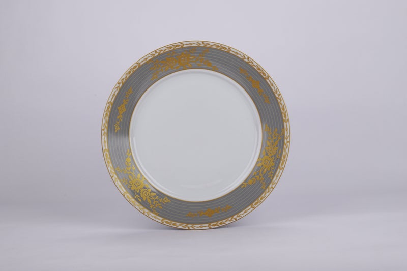 السيف هوم طقم سفرة سيراميك أبيض  بلمسات ذهبي - 16 قطعة - Image 3