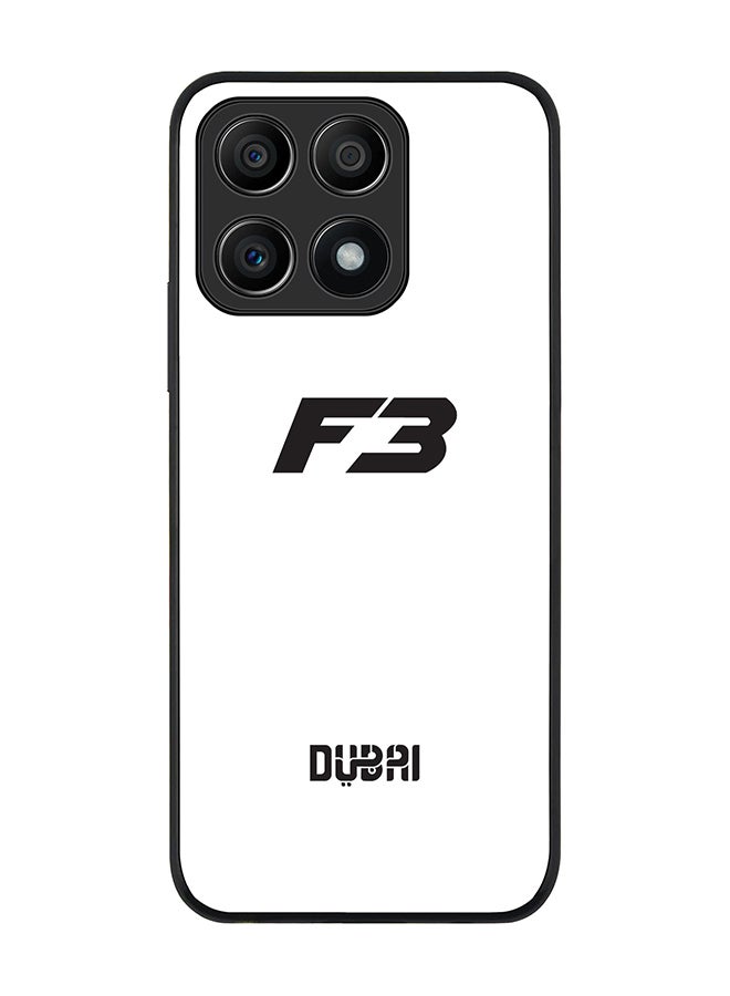 Stylizedd Rugged Black edge case for Honor X8A 4G Slim fit Soft Case Flexible Rubber Edges Anti Drop TPU Gel Thin Cover - Faz3 Dubai White - Image 1