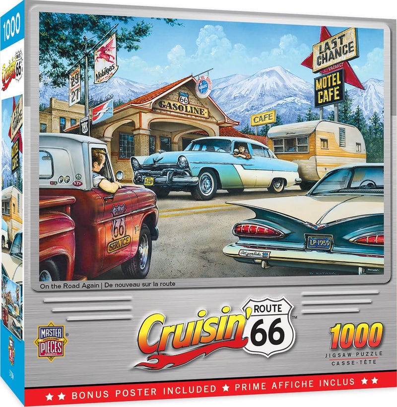MasterPieces 1000 Piece Jigsaw Puzzle for Adults, Family, Or Youth - On The Road Again - 19.25"x26.75" - Image 1