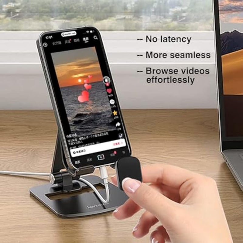 أنكوفو حلقة التحكم عن بعد بلوتوث لـ TikTok ، ومغلق الكاميرا ، ومحول مع لوحة لمس ، متوافق مع iPhone ، iPad ، Android - Image 3