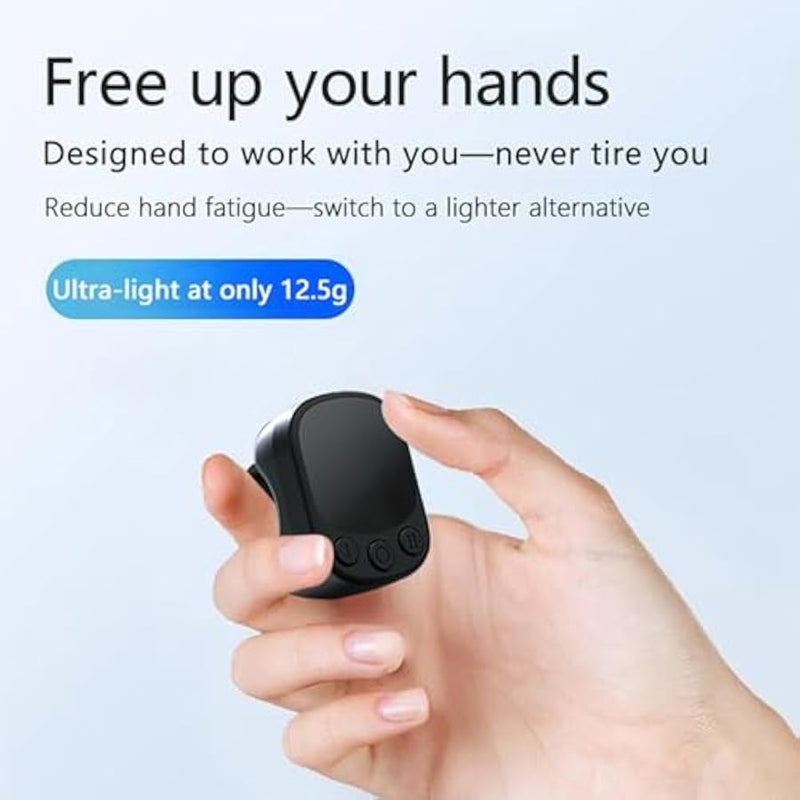 أنكوفو حلقة التحكم عن بعد بلوتوث لـ TikTok ، ومغلق الكاميرا ، ومحول مع لوحة لمس ، متوافق مع iPhone ، iPad ، Android - Image 2