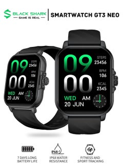 BLACK SHARK GT3 Neo Smartwatch With 2.02-inch Display, 7 Days Long Battery Life,  IP68 Water and Dust Resistant, 100 Sport Modes & Tracks Health Metrics - Black  - Image 1