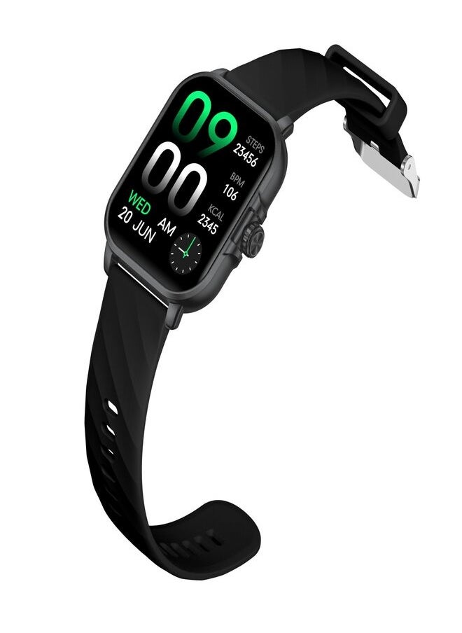بلاك شارك - ساعة Black Shark GT3 Neo بشاشة مقاس 2.02 بوصة، وعمر بطارية طويل 7 أيام، ومقاومة للماء والغبار بمعيار IP68، و100 وضع رياضي ومسارات ومقاييس صحية - أسود - Image 1