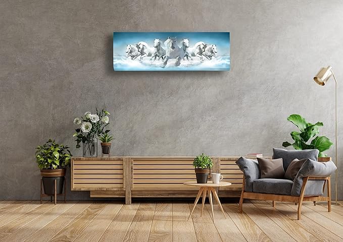 SHREESHANN Printed Color Air Conditioning Dust Cover Waterproof Folding AC Covers for Split for 1.5 ton Indoor Unit (Pack Of 2) (Elephant & 7 Horses) - Image 2