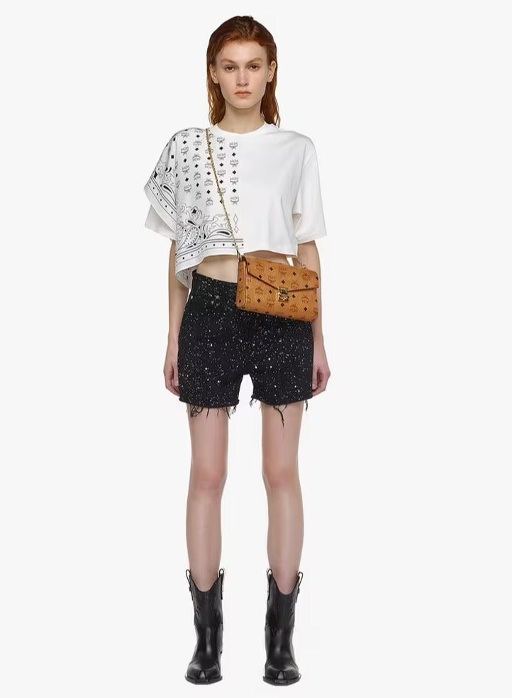 MCM Tracy Chain Wallet in Visetos - Image 4