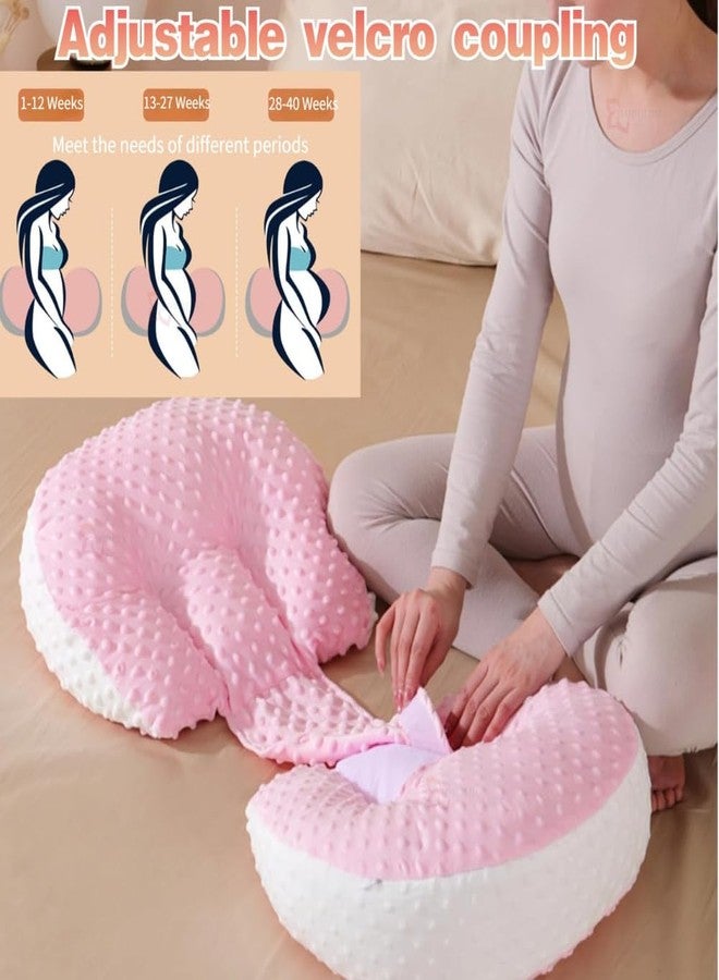 FORGEOG Pillow For Pregnante Women For Slepping, Memory Foam Maternity Pillow For Belly Support, Back Support, SOFT Support For Pregnancy Bump (Q4) - Image 3