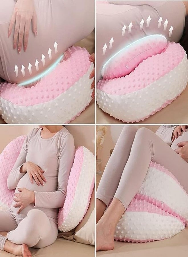 FORGEOG Pillow For Pregnante Women For Slepping, Memory Foam Maternity Pillow For Belly Support, Back Support, SOFT Support For Pregnancy Bump (Q4) - Image 5