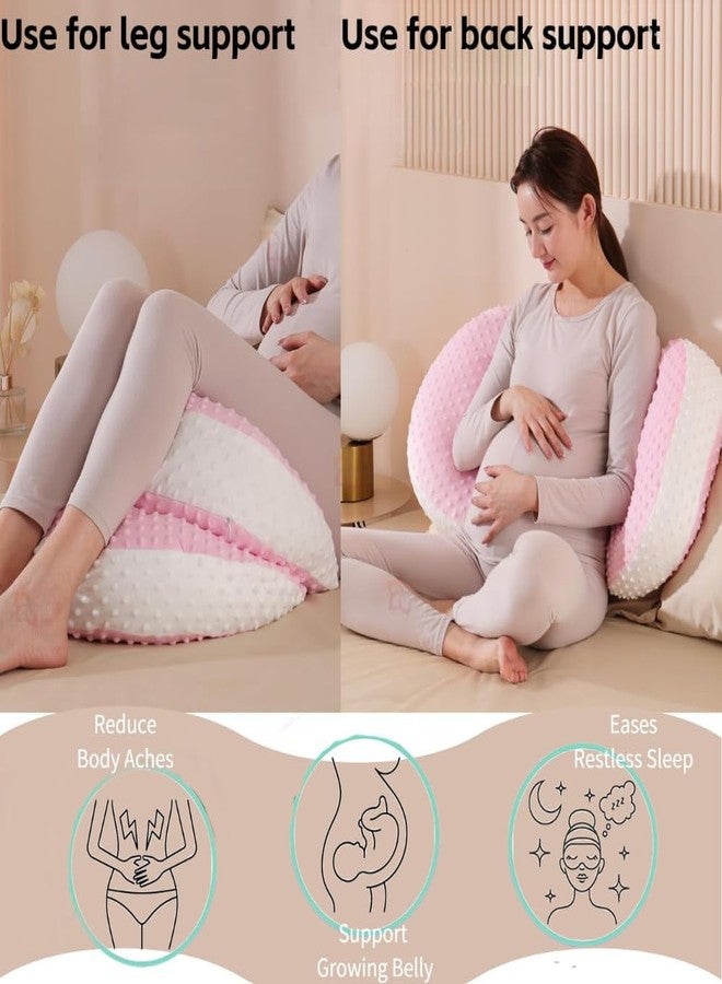 FORGEOG Pillow For Pregnante Women For Slepping, Memory Foam Maternity Pillow For Belly Support, Back Support, SOFT Support For Pregnancy Bump (Q4) - Image 4