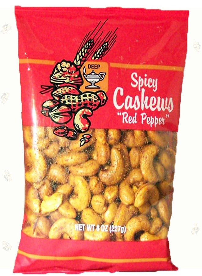 Spicy Cashews (Red Pepper) 8 Oz