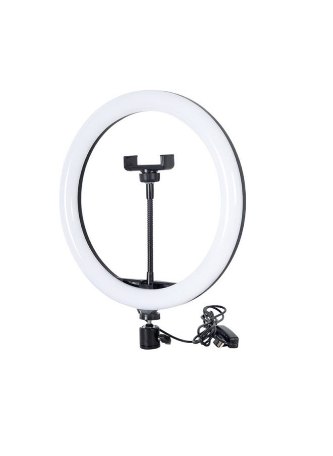 Generic 10 Inch 12 Inch Three Color Fill Light 26cm Desktop Tripod Mobile Phone Live Ring Light Selfie Beauty Photography Light-Color:12 Inch Fill Light 【standard】】  - Image 1