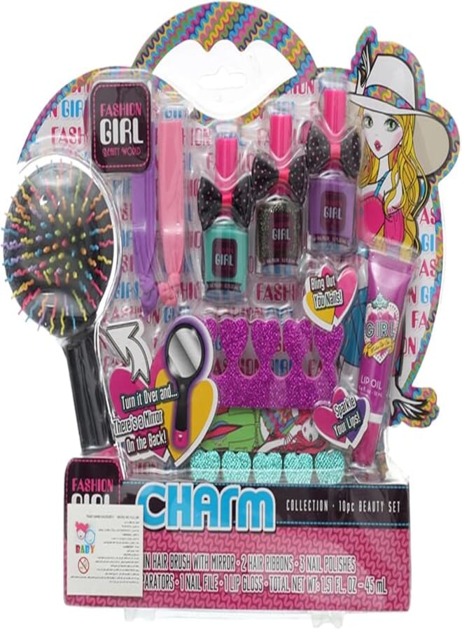 A Premium Quality Nail Makeup Set - Complete Kit with Nail Polishes, Tools, and Accessories for Creative Manicures - Multi Color