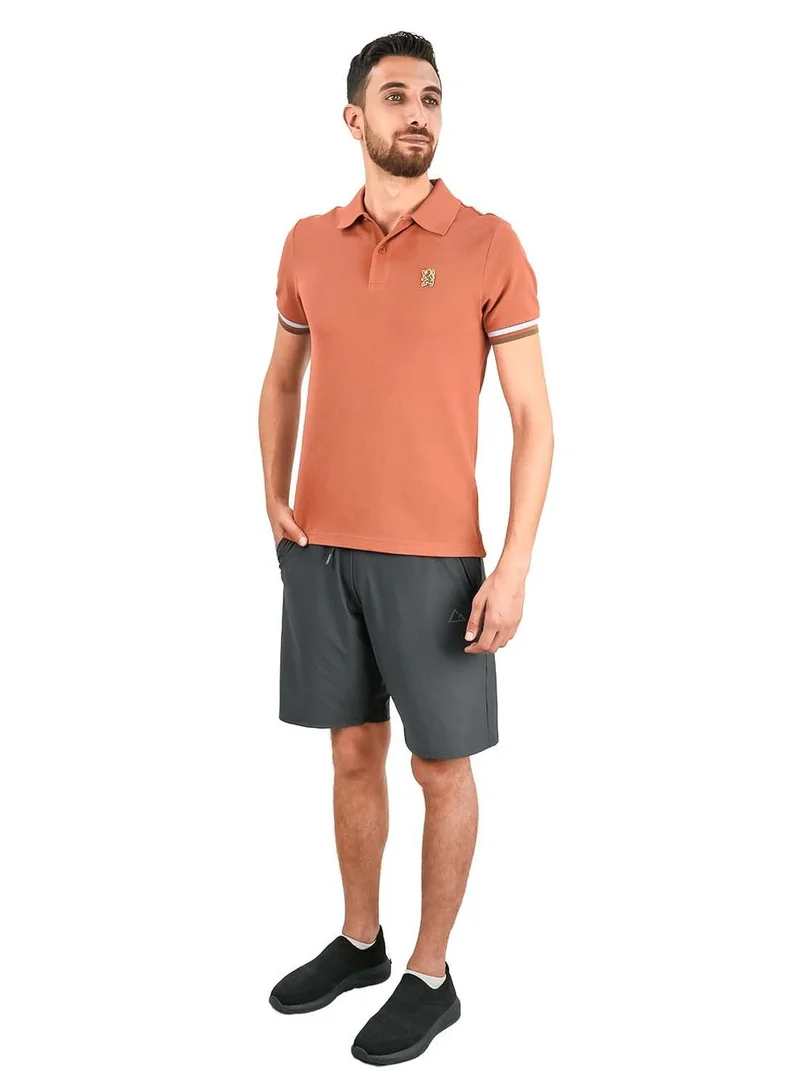GIORDANO  Men's Performance Polo: Classic Piqué, Tipped Collar, Embroidered Detail for Men | Best Price UAE
